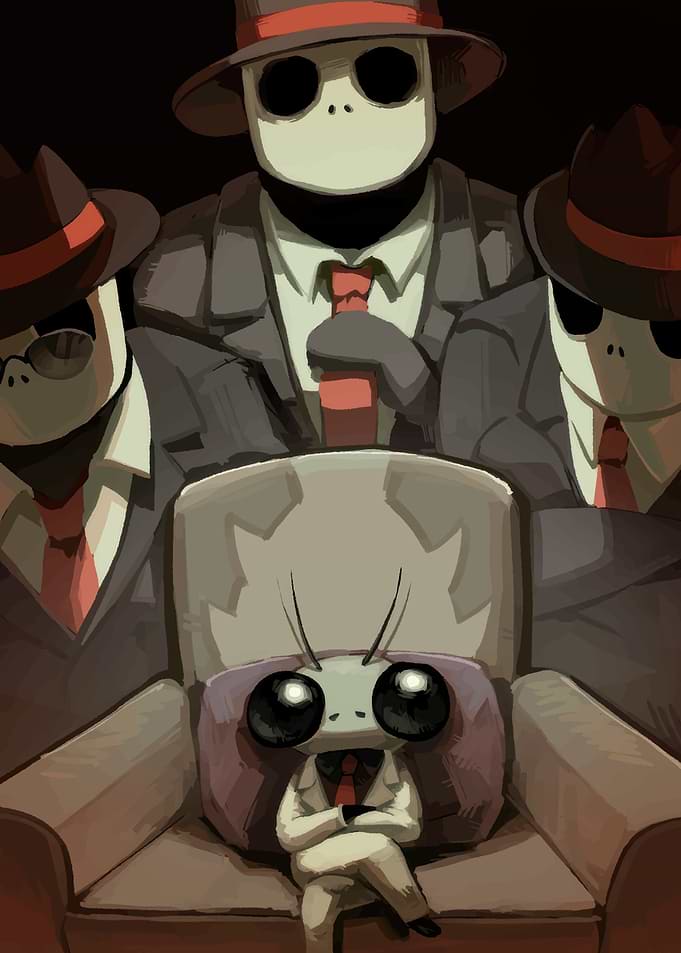 Cute Bug Characters in Suits