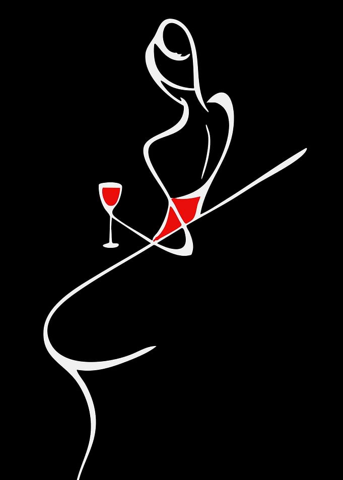 Woman with Wine Glass