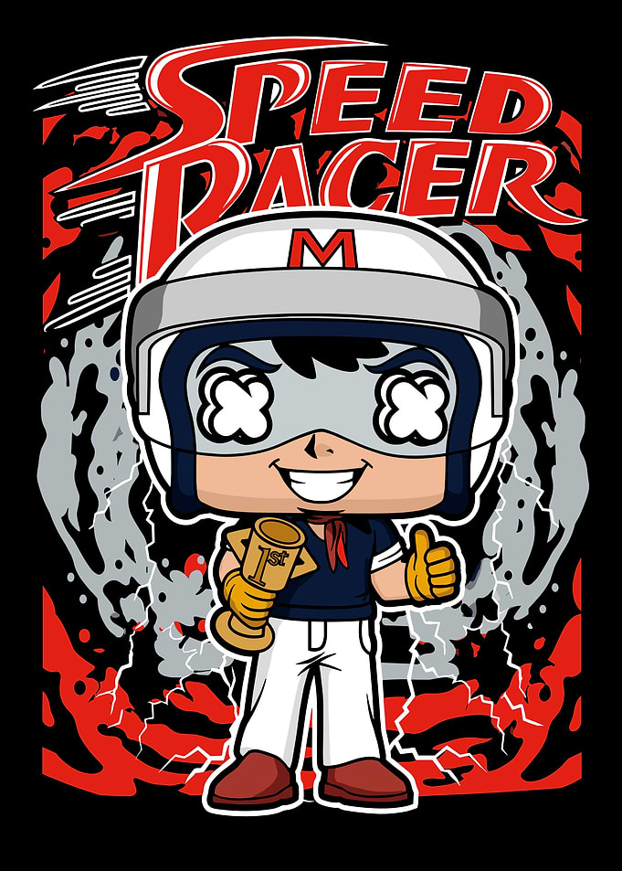 Speed Racer with Trophy