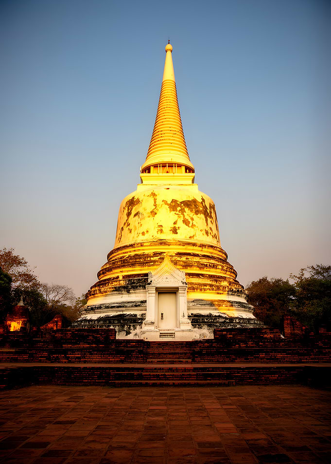 Golden Pagoda at Sunset