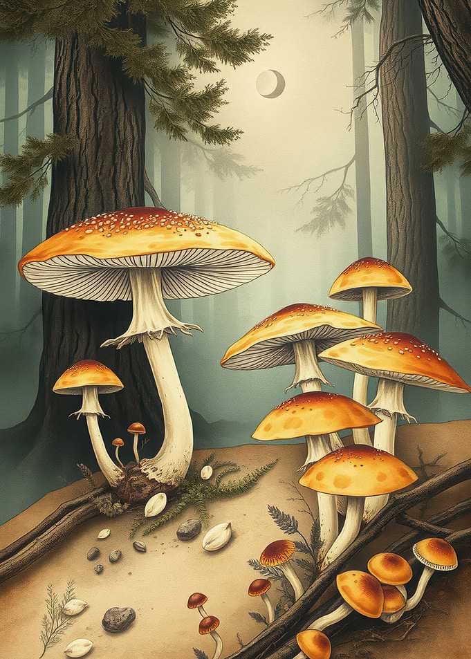 Enchanted Forest Mushrooms