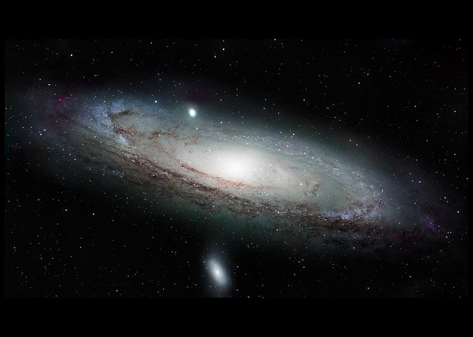 Andromeda Galaxy in Space