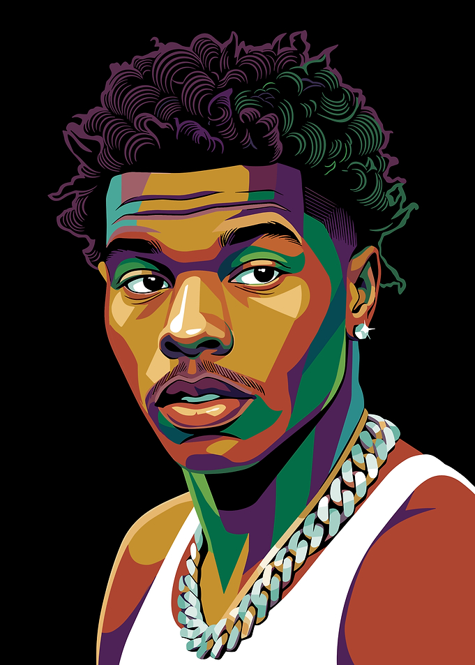 Lil Baby Pop Art Portrait