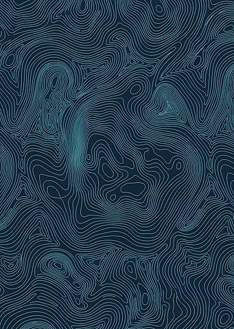 Topographic Contour Lines Pattern