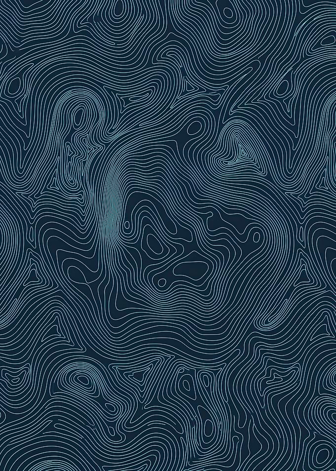 Topographic Contour Lines Pattern