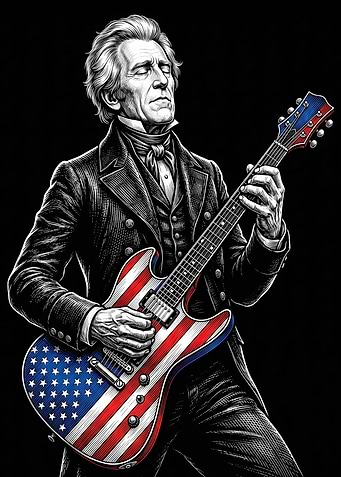 Andrew Jackson Playing Guitar