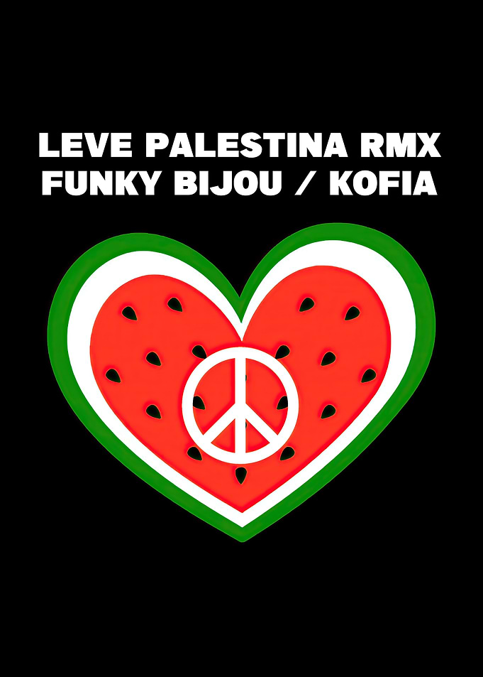 Watermelon Heart Peace Symbol