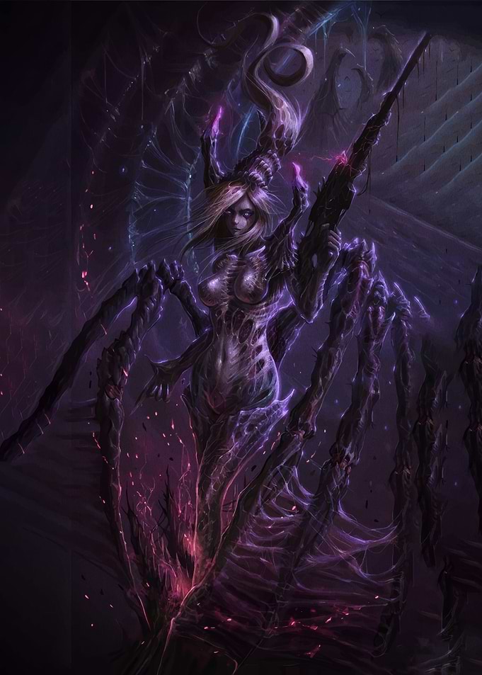 Spider Queen with Gun