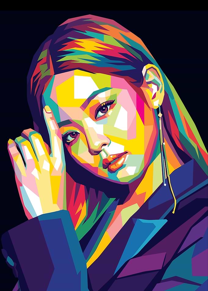 Jennie Pop Art Portrait
