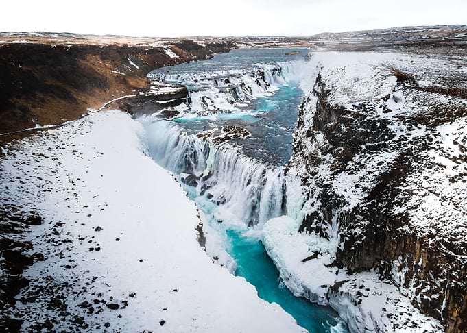 Gullfoss Waterfall in Iceland