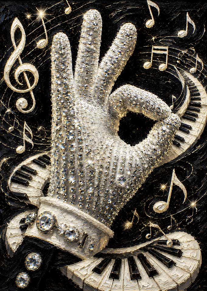 Michael Jackson's Diamond Glove and Music Notes