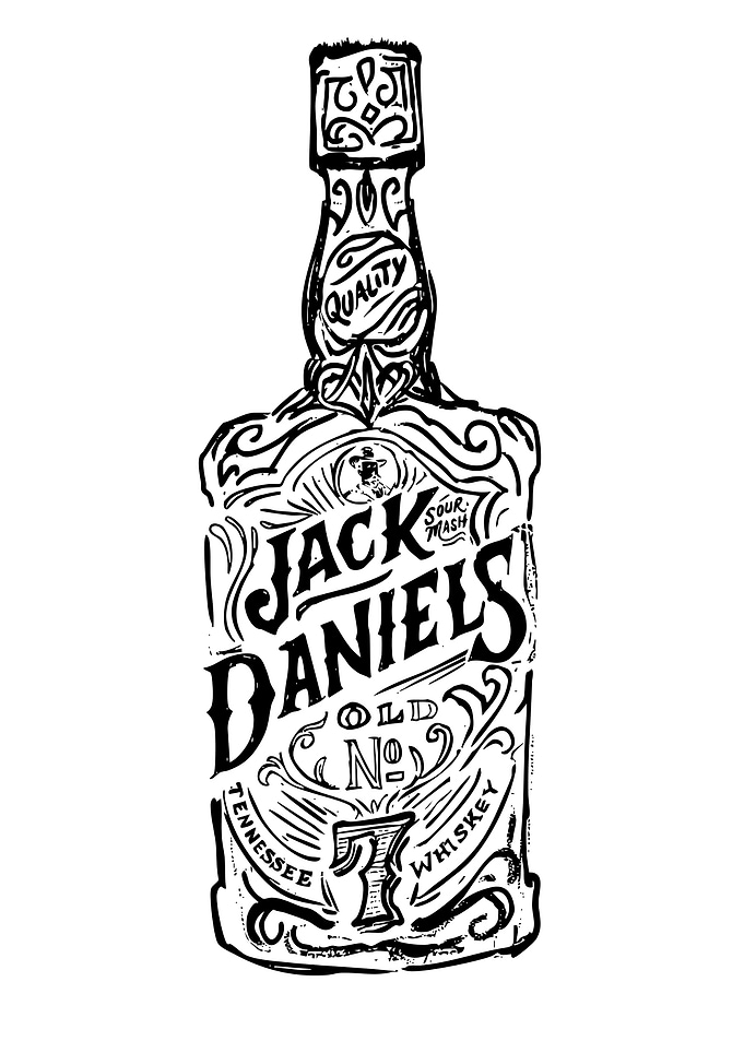 Jack Daniel's Whiskey Bottle