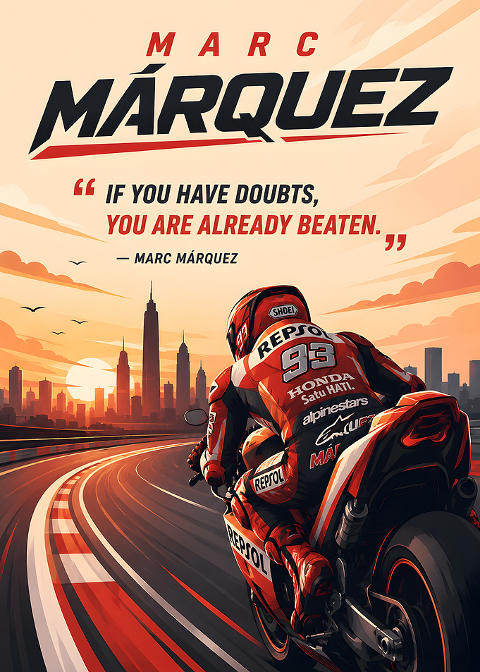 Marc Marquez Motorcycle Racing