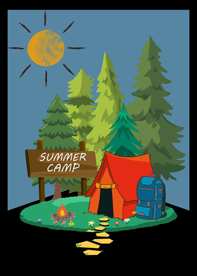Summer Camp Scene