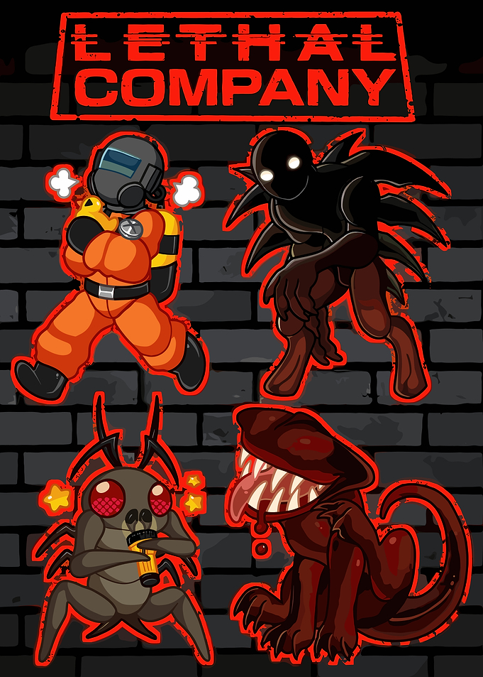 Lethal Company Characters and Logo