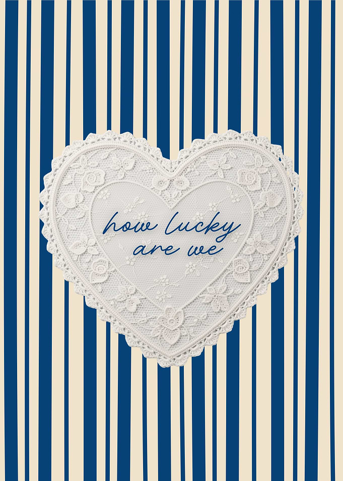 Heart Lace with Text