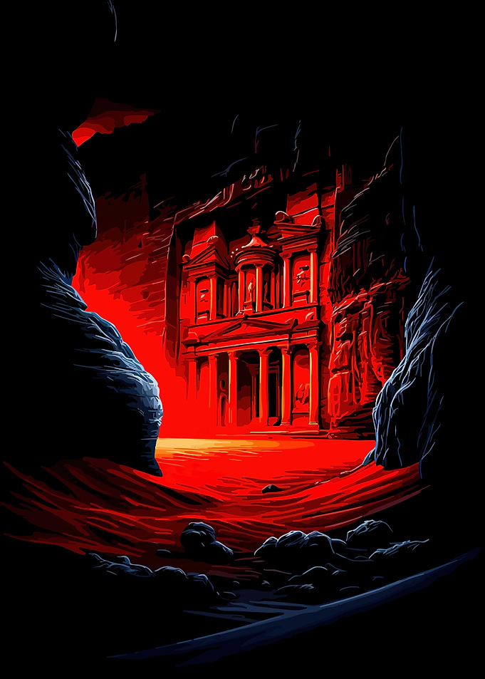Ancient Treasury in Fiery Canyon