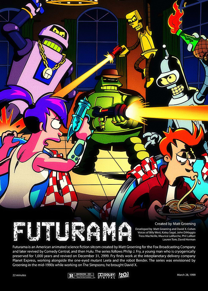 Futurama Characters in Action
