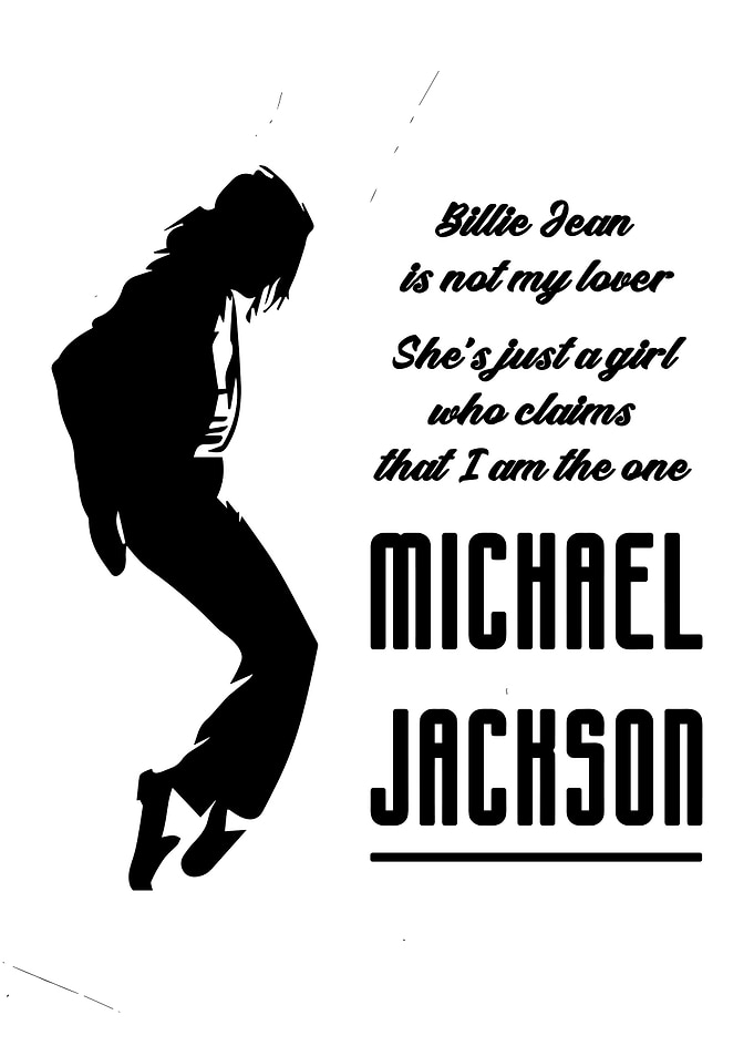 Michael Jackson Billie Jean Poster