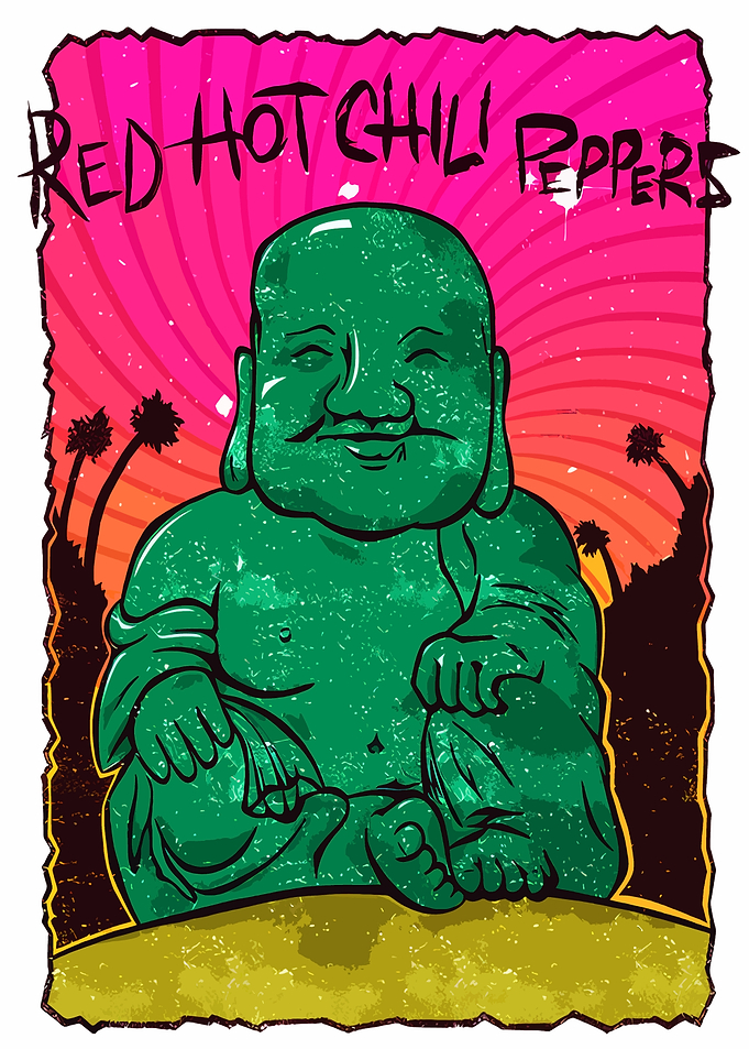 Red Hot Chili Peppers Buddha Art