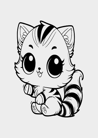 Cute Cartoon Cat