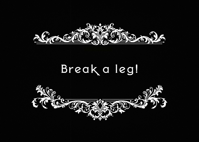 SIlent film txt break leg