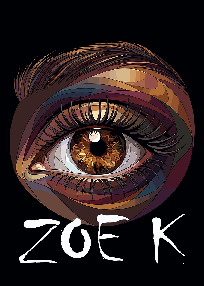 Stylized Eye with Text