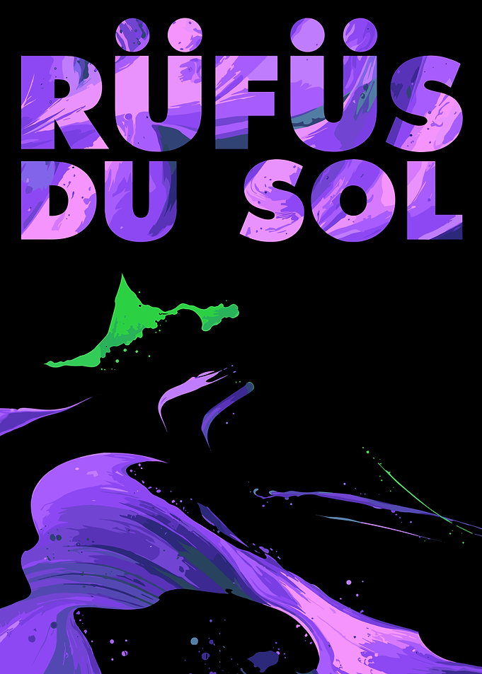 Rufus Du Sol abstract art