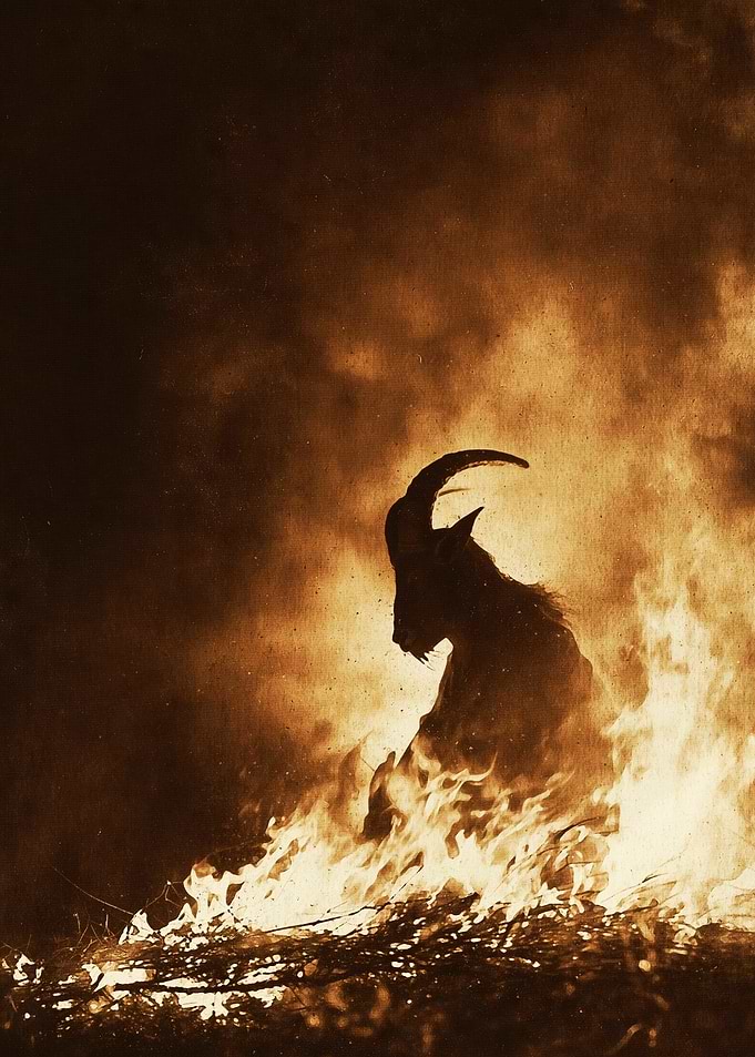 Goat in Flames