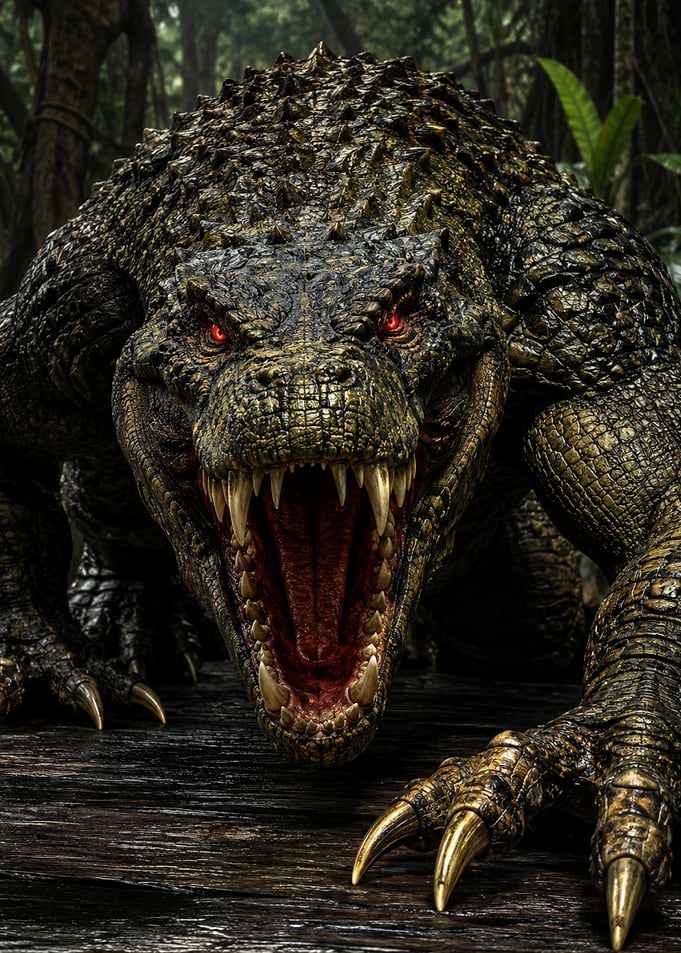 Fierce Dinosaur in Jungle