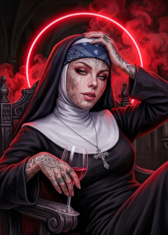 Tattooed Gothic Dark Throne