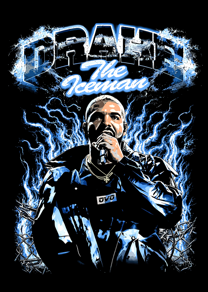 Drake The Iceman Lightning Art