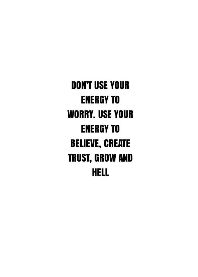 Inspirational Quote About Energy