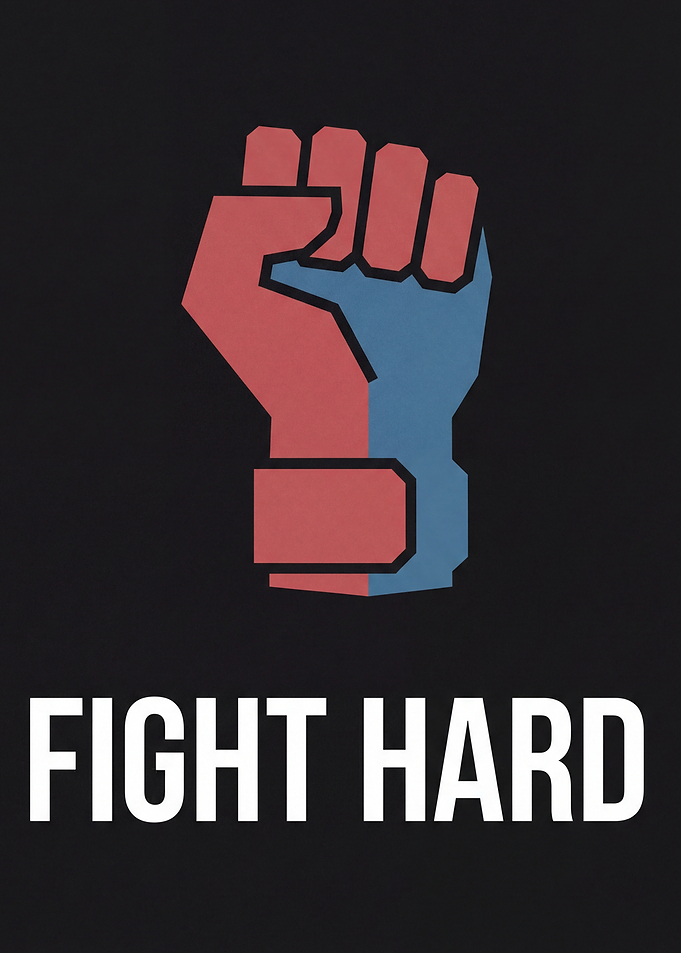 Fight Hard Fist Graphic