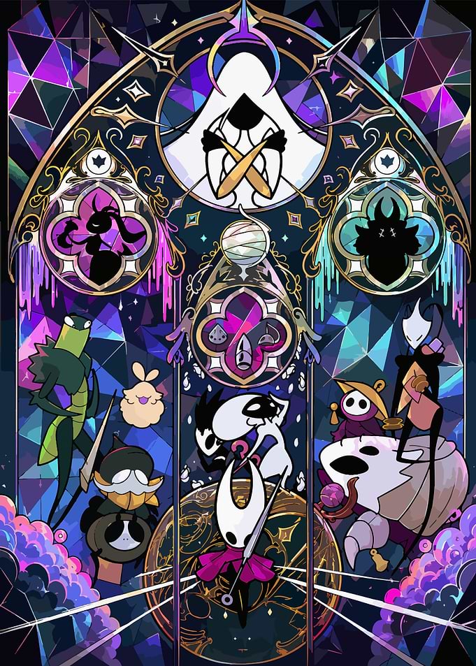Hollow Knight Stained Glass Art