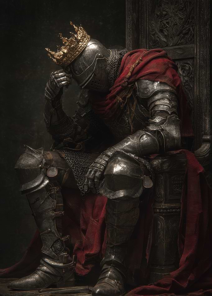 Knight King on Throne