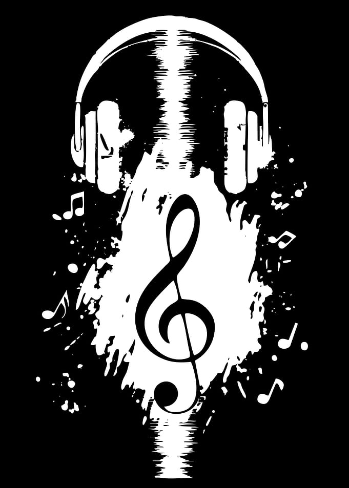 Headphones and Music Notes