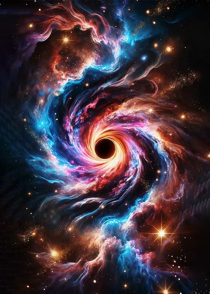 Cosmic Black Hole Swirl