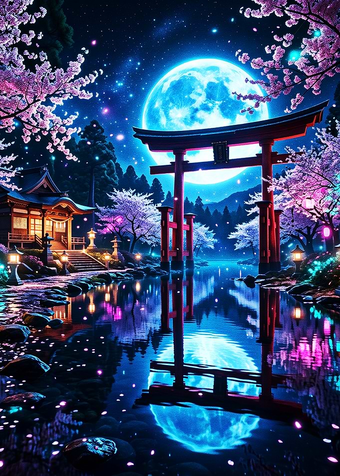 Serenity of the Blue Moon