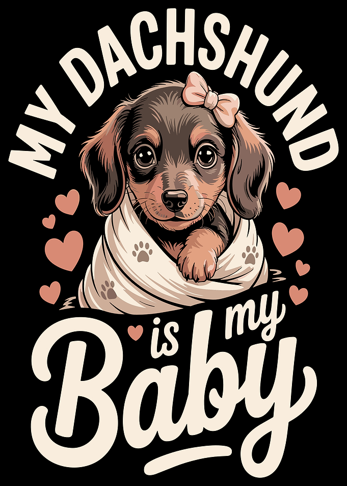 Dachshund Puppy 'My Dachshund is My Baby'