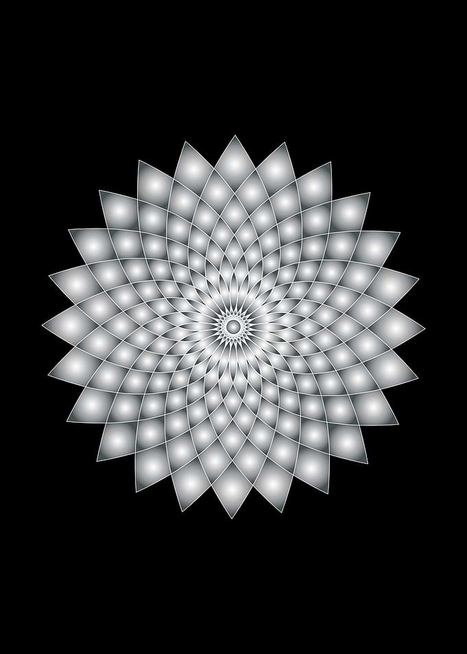 Geometric Floral Mandala
