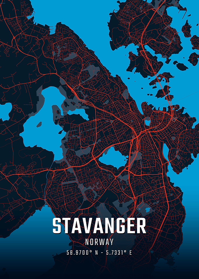 Stavanger City Map