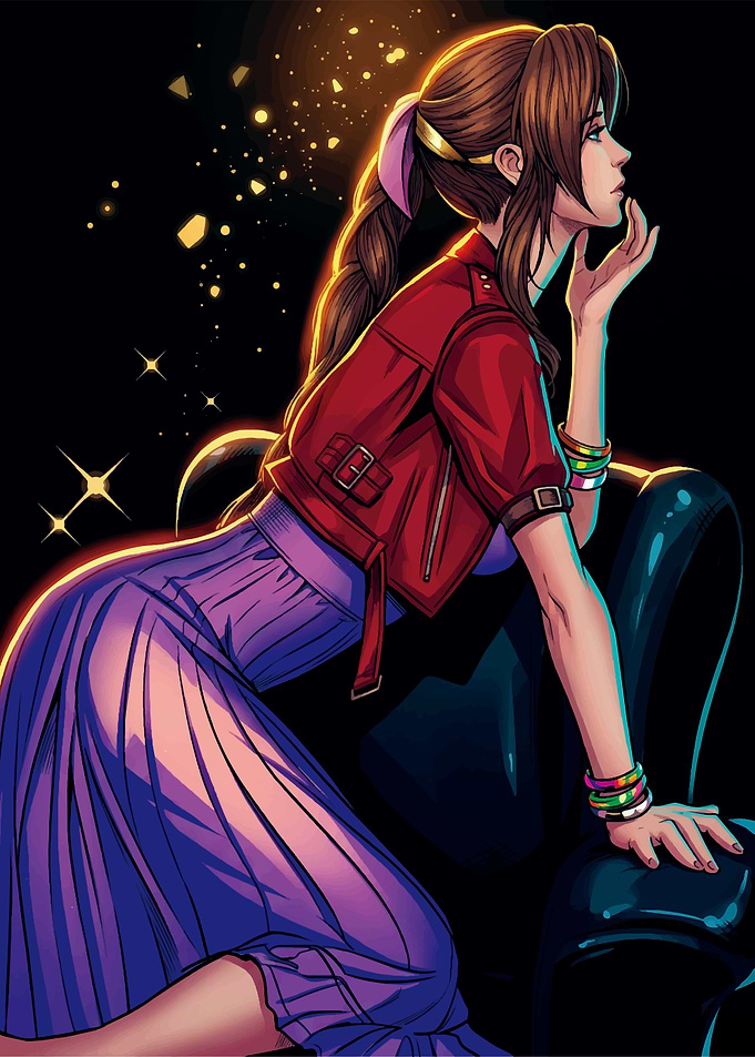 Aerith Gainsborough in Red Jacket