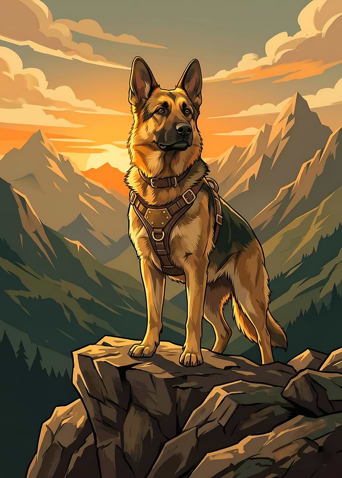 The Mountain Sentinel German Shepherd