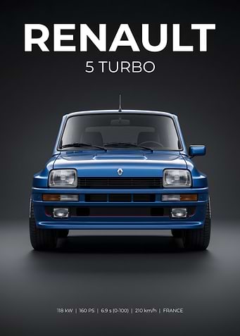 Renault 5 Turbo Poster