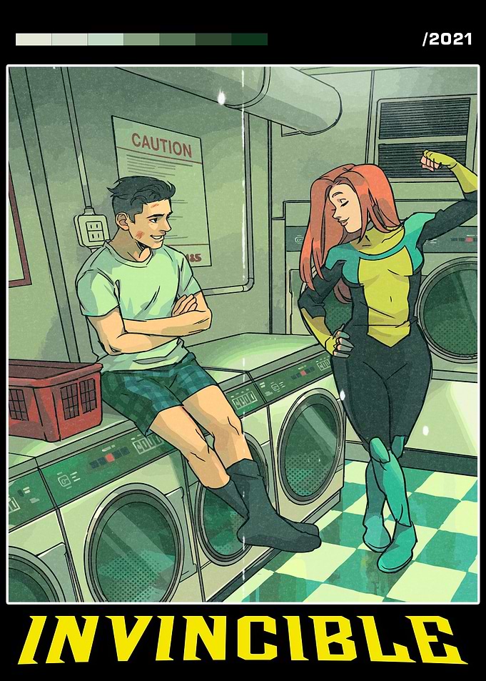 Invincible Comic Cover - Laundry Day