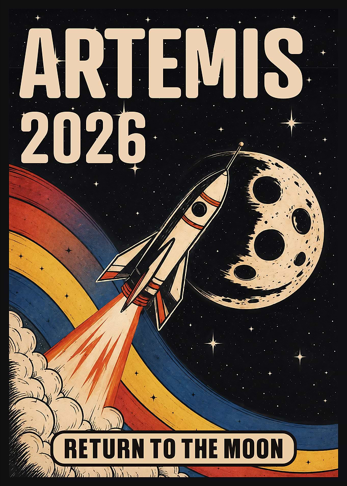 Artemis 2026 Return to the Moon Poster