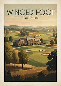 Winged Foot Golf Club Vintage Poster