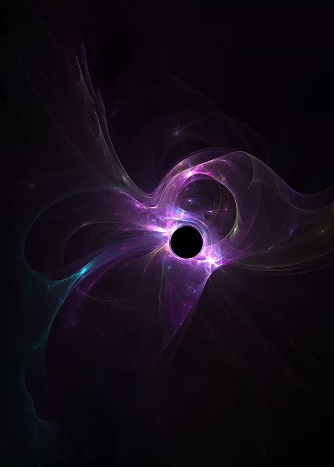Abstract Black Hole Nebula