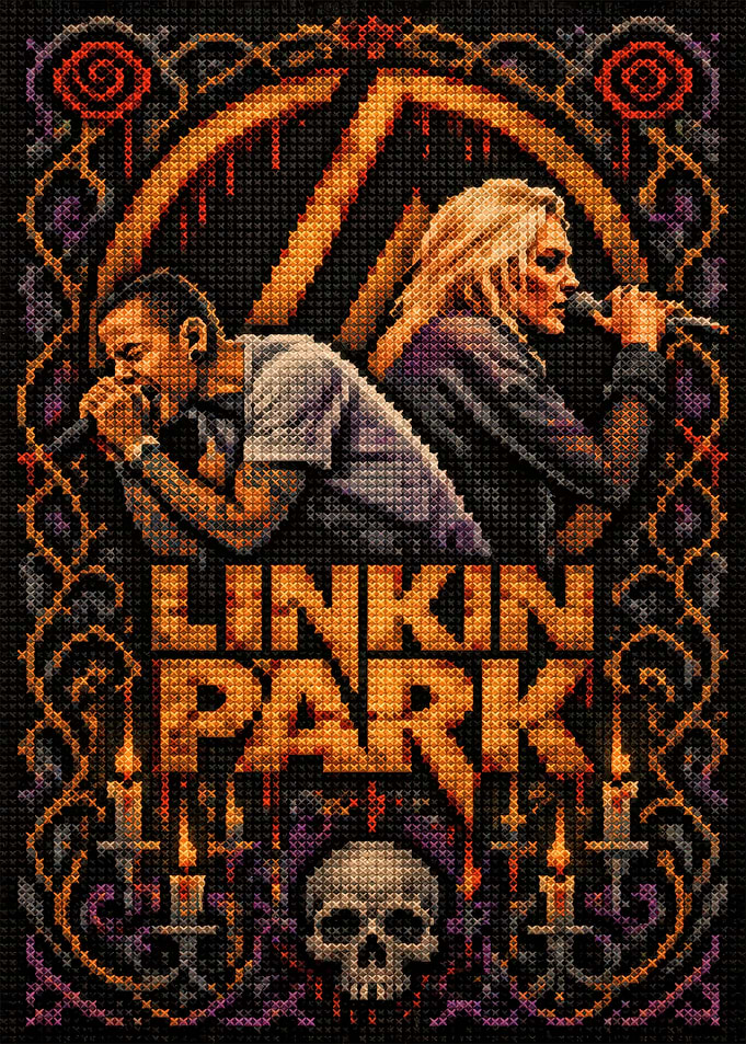 Linkin Park Cross Stitch Art